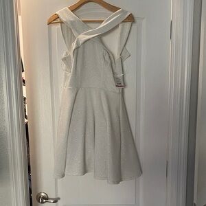 City Triangles Sparkling White Mini Dress